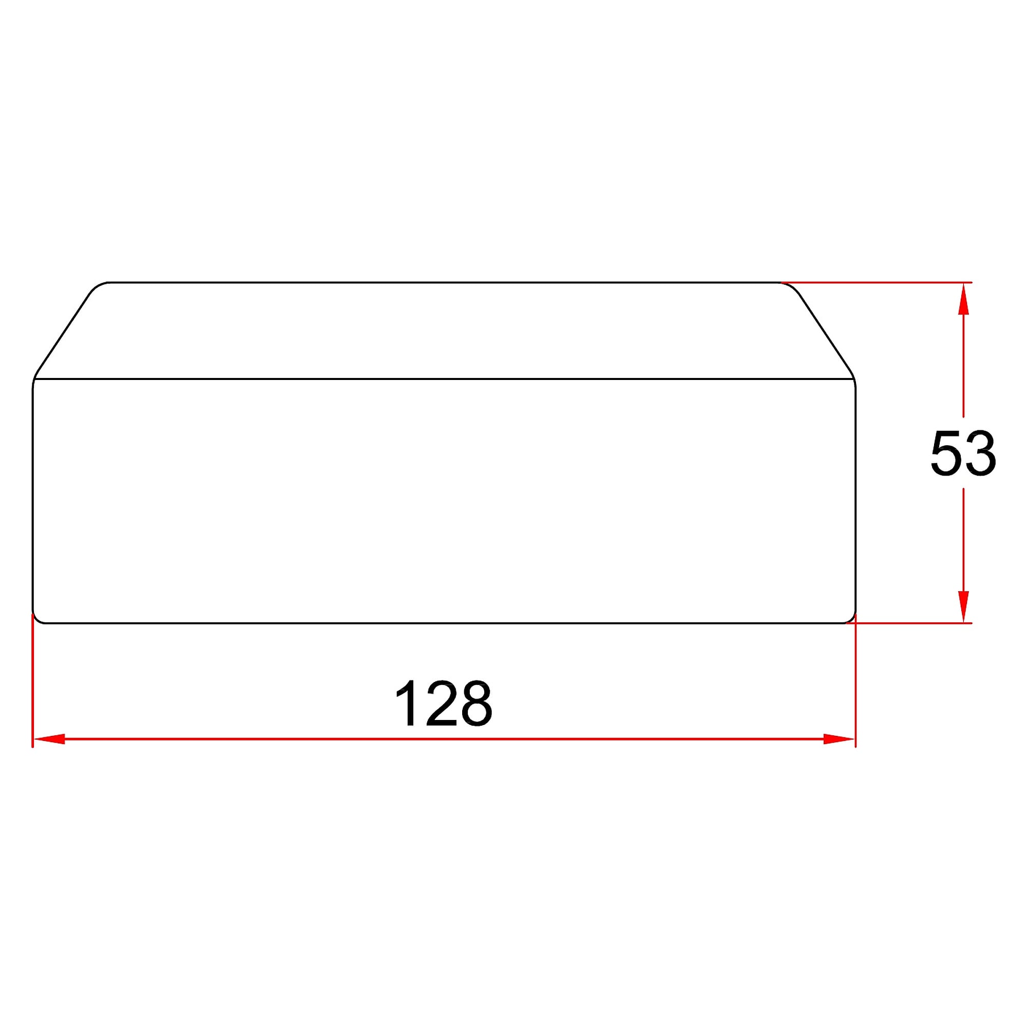 ESD reducer Ø 125 to Ø 100 mm, black, conductive PP, System 100 - Alsident 4-100125-6