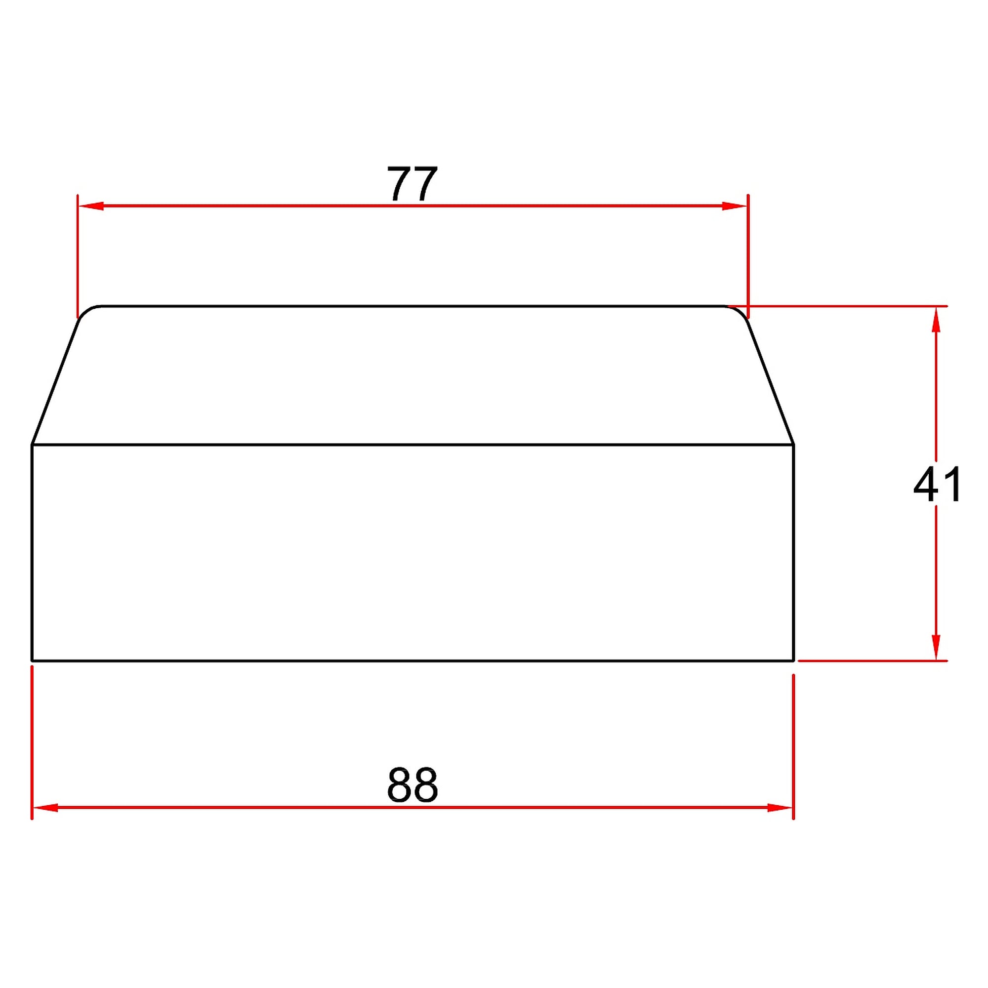 Reducer Ø80 to Ø50 mm, System 50, polypropylene, black - Alsident 4-8050-050