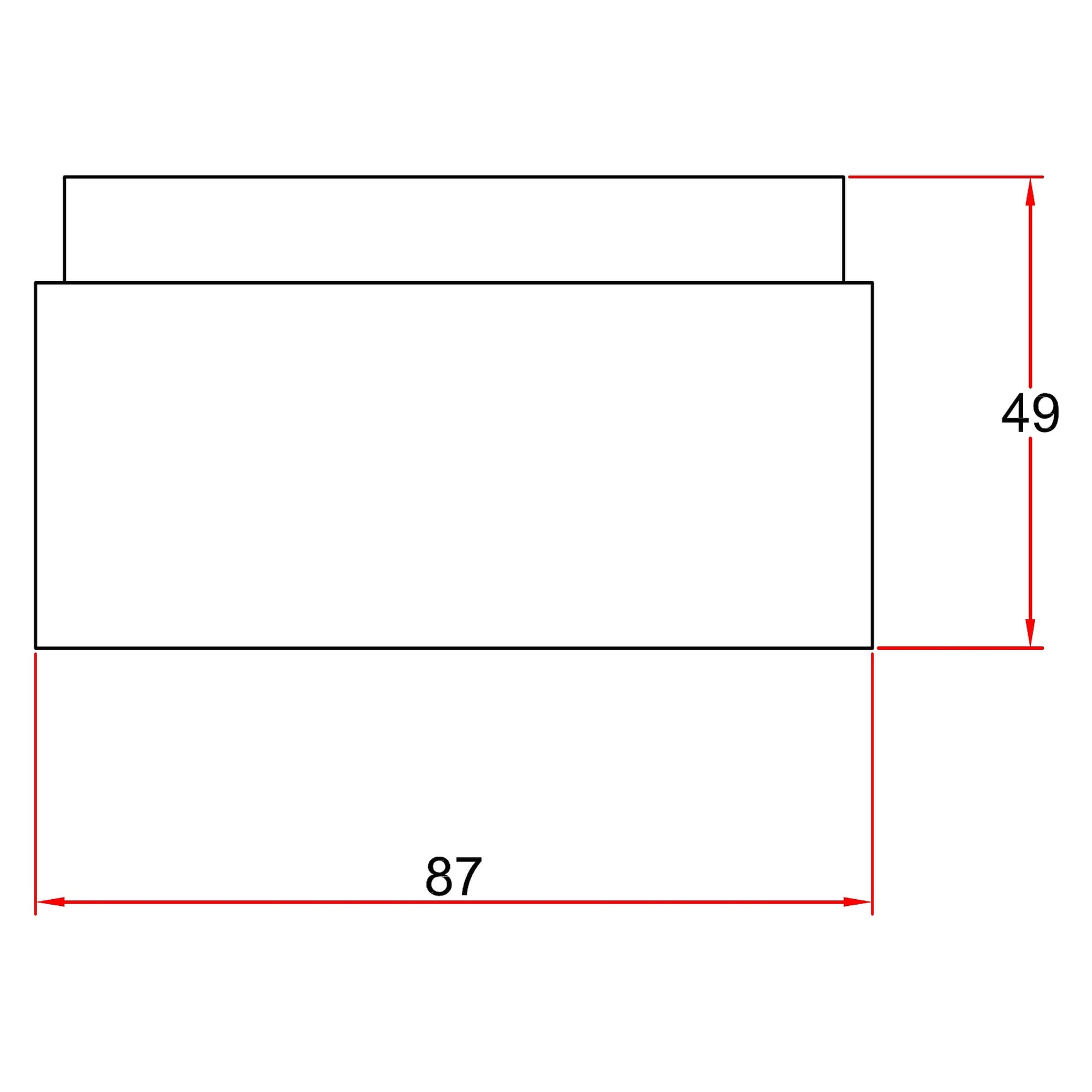 ESD reducer Ø80 to Ø75 mm, System 75 AS, conductive PP, black - Alsident 4-8075-6