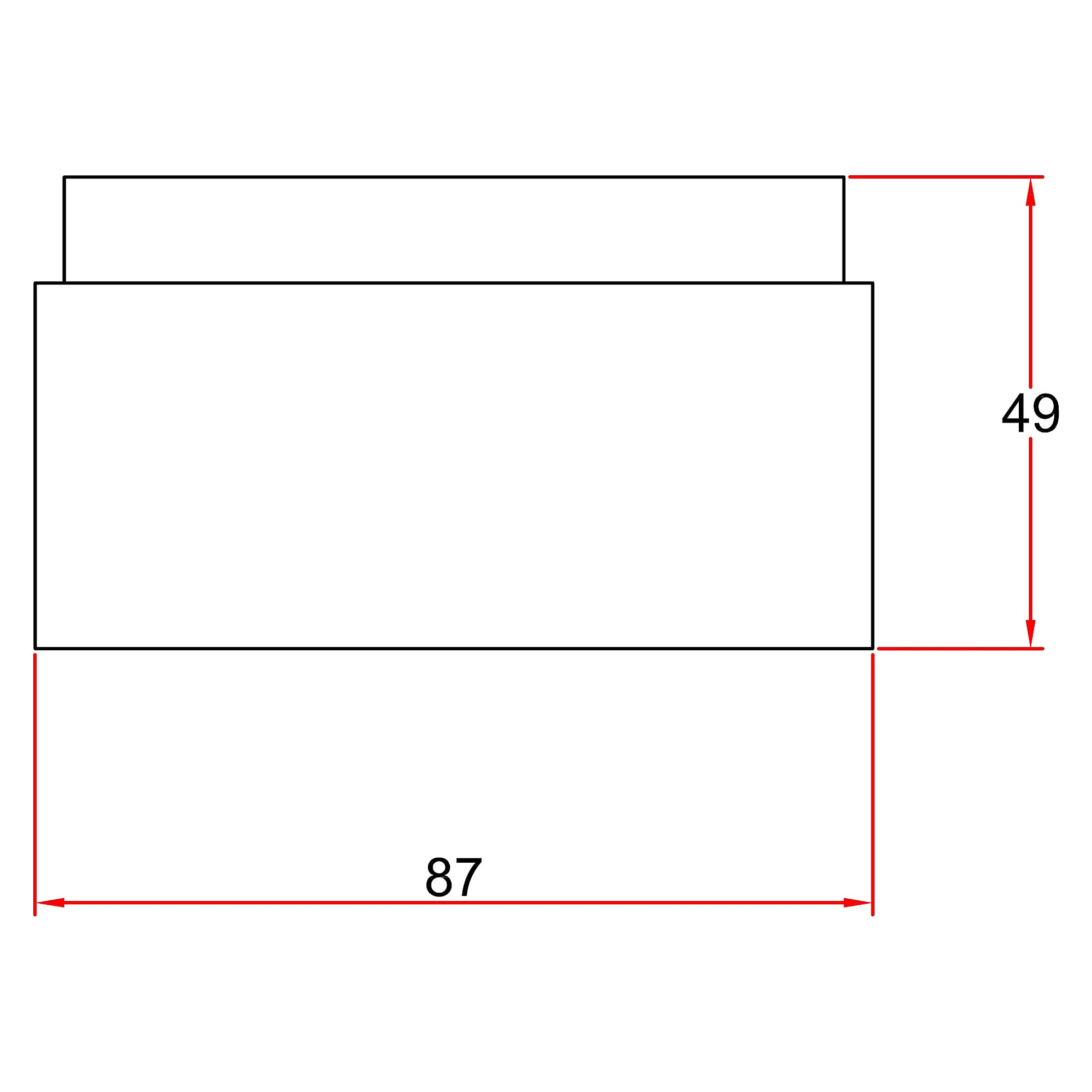 Reducer Ø80 to Ø75 mm, System 75, polypropylene, white - Alsident 4-8075