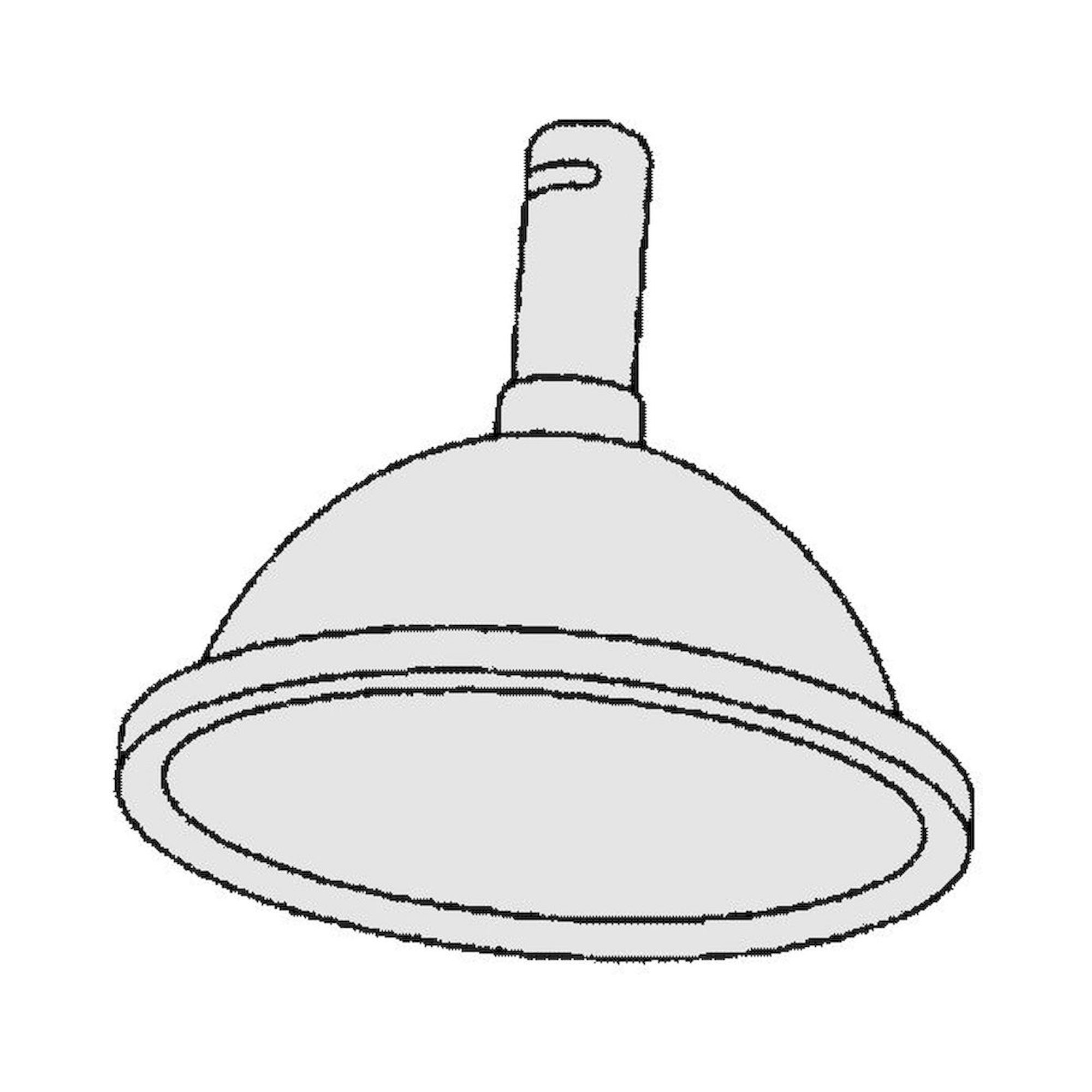 Alsident 1-5028-5. Rundhaube DN50, 280 mm, weiß