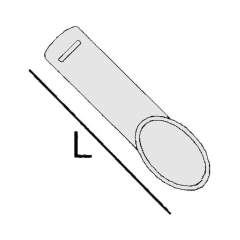 Alsident 1-7525-6. ESD Saugspitze DN75, Länge 250 mm, schwarz
