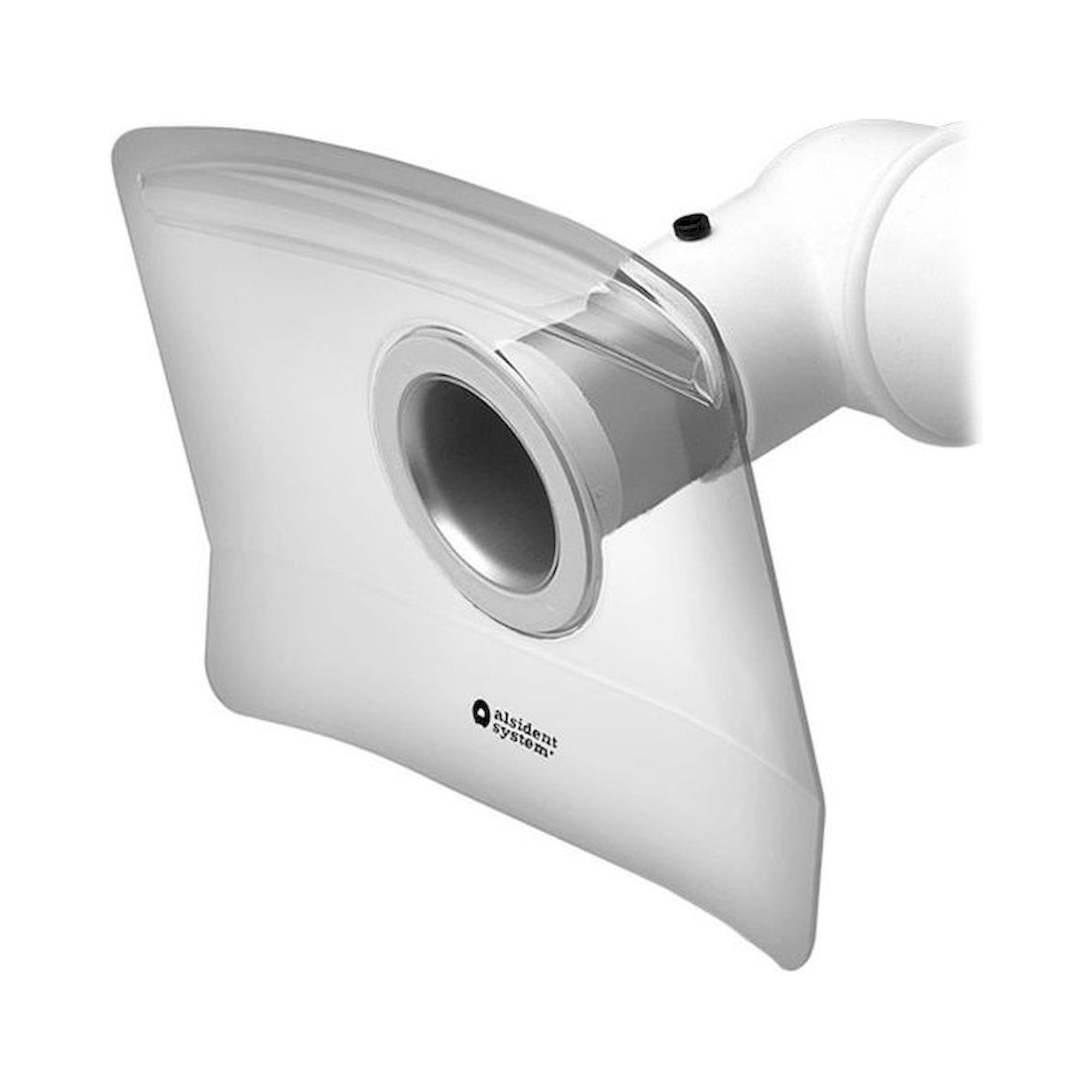 Alsident 1-753324-5. Square flat hood DN75, 330x240 mm, white