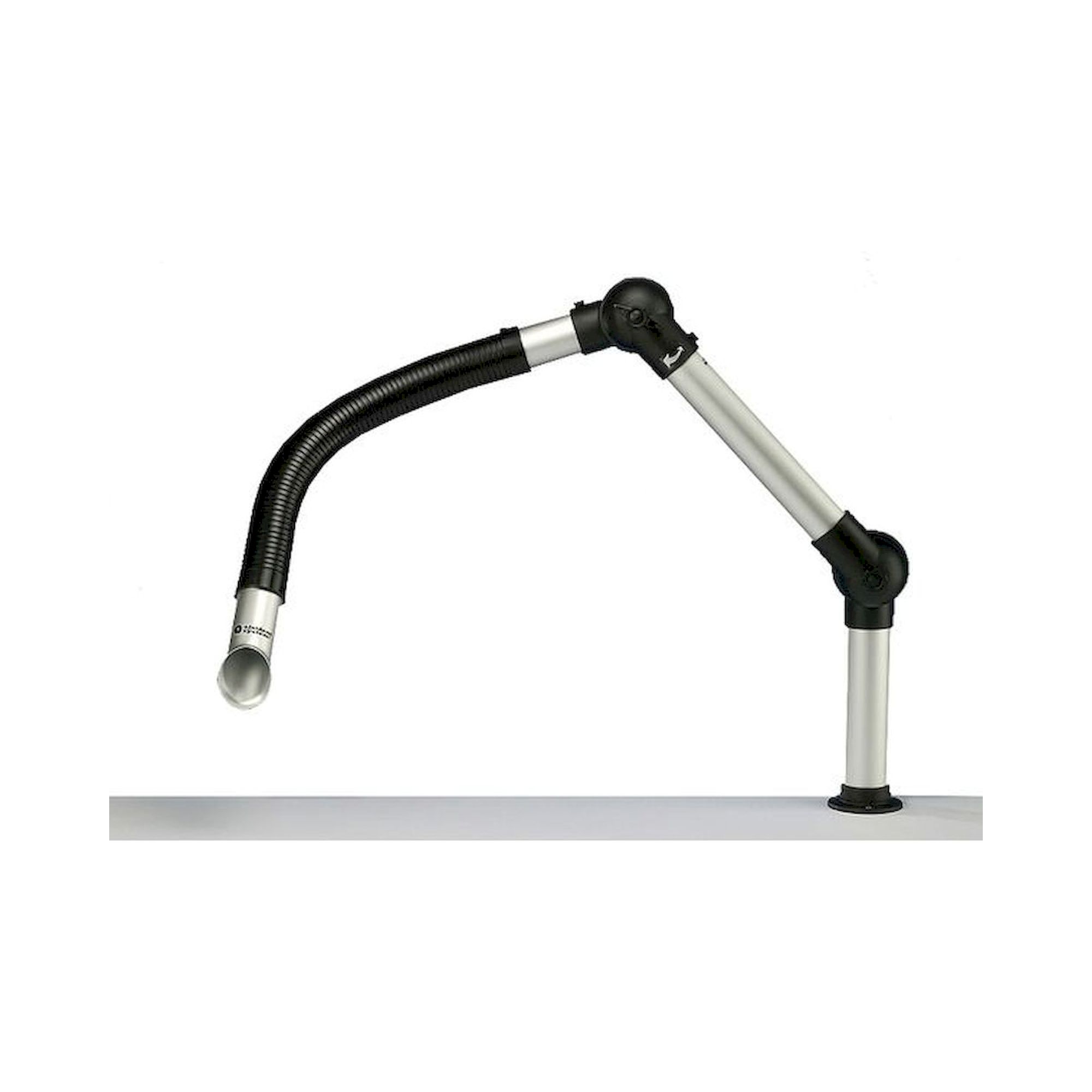 Alsident 50-3721-1-23-050. Extraction arm System 50 Flex 2 joints, 900 mm, black - table mounting