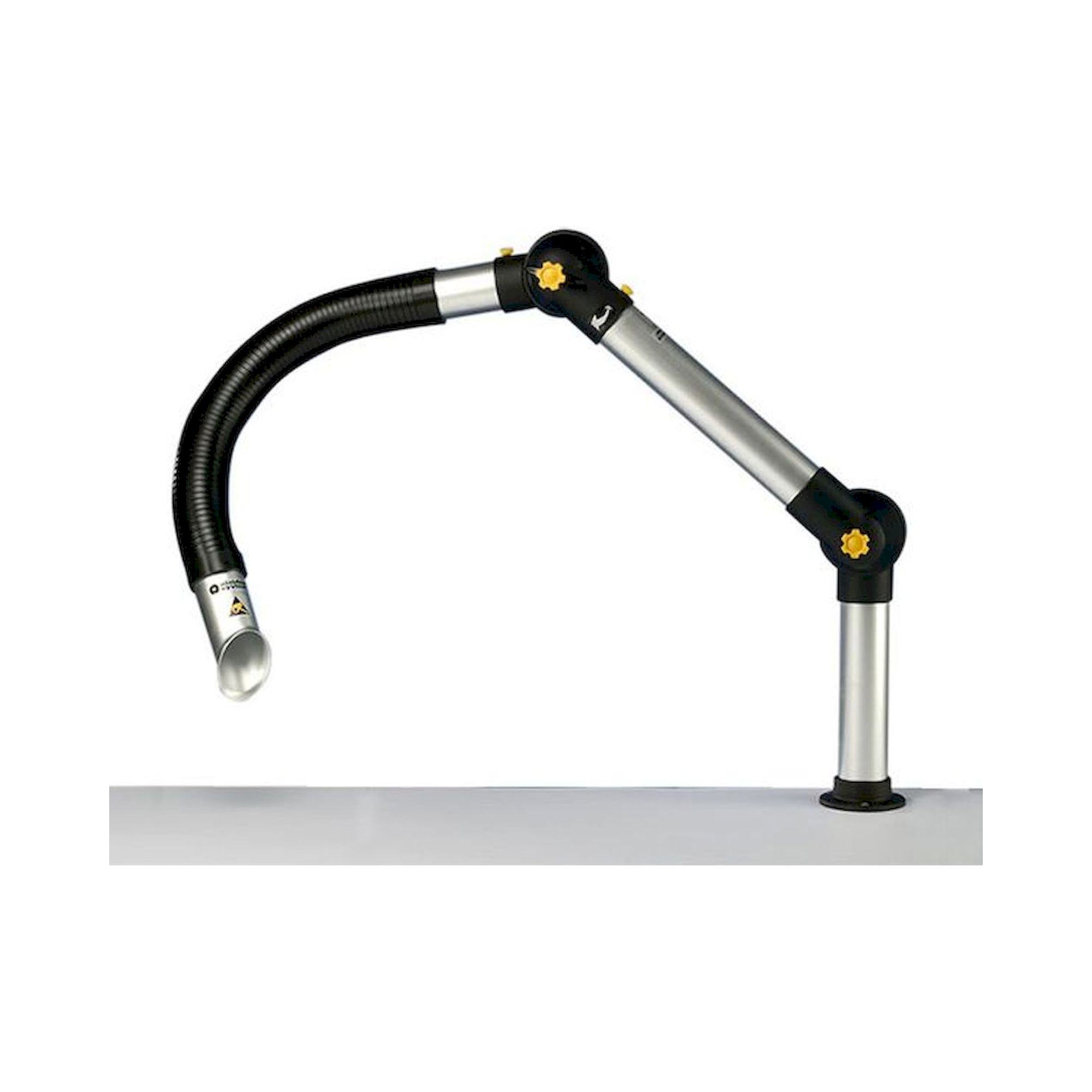 Alsident 50-3721-1-23-6. ESD extraction arm System 50 Flex 2 joints, 900 mm, black - table mounting