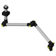 Alsident 50-4737-3-6. ESD extraction arm system DN50 3 joints, 910 mm, black - wall/ceiling mounting
