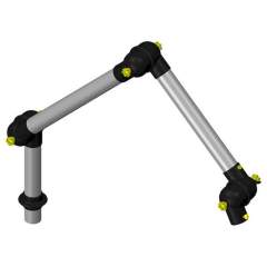 Alsident 50-5747-1-6. ESD extraction arm system DN50 3 joints, 1125 mm, black - table mounting