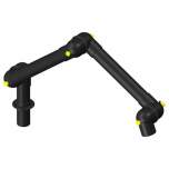 Alsident 75-3535-1-6. Extraction arm system DN75, 3 joints, 830 mm, black - table mounting