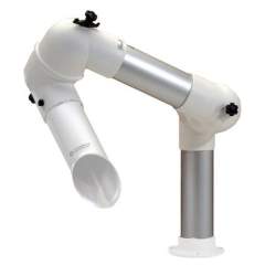 Alsident 75-55-1-5. Extraction arm system DN75, 2 joints, 600 mm, white - table mounting