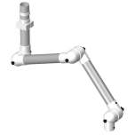 Alsident 75-5545-3-5. Extraction arm system DN75, 3 joints, 1060 mm, white - wall/ceiling mounting