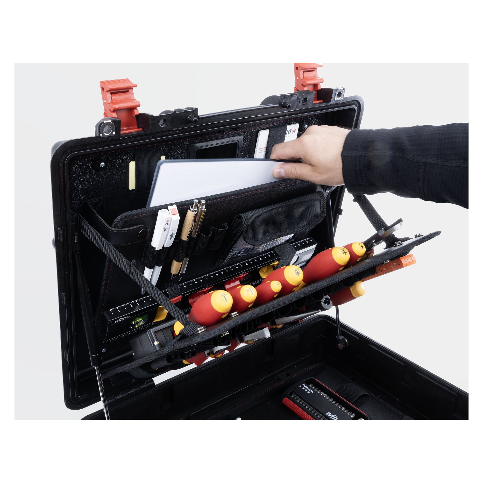 Werkzeugkoffer XL 2 Trolley electric 60-tlg. mit Elektrikerwerkzeug - Wiha 45795