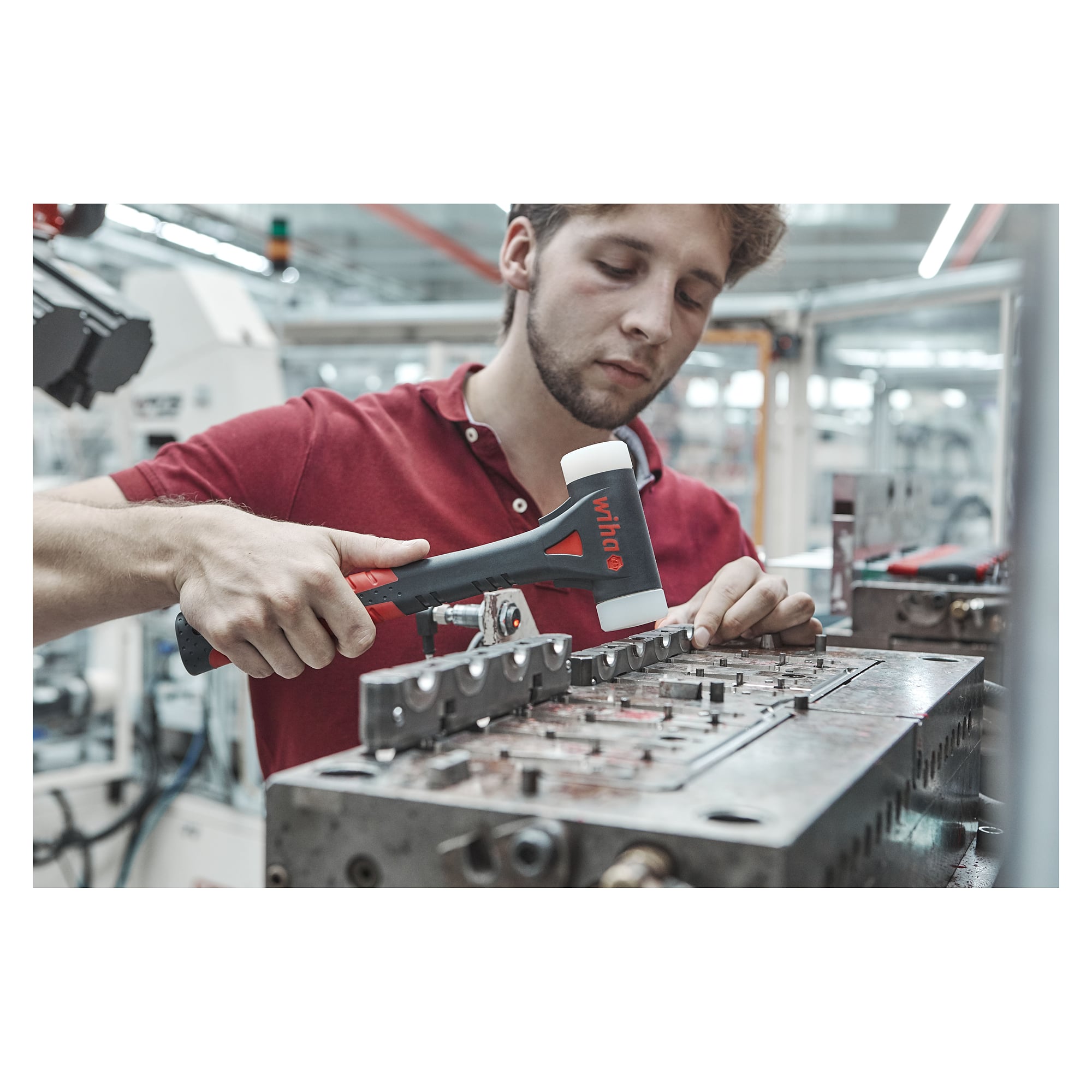 Massette FibreBuzz® sans rebond 40 mm, 320 mm, très dur - Wiha 44598