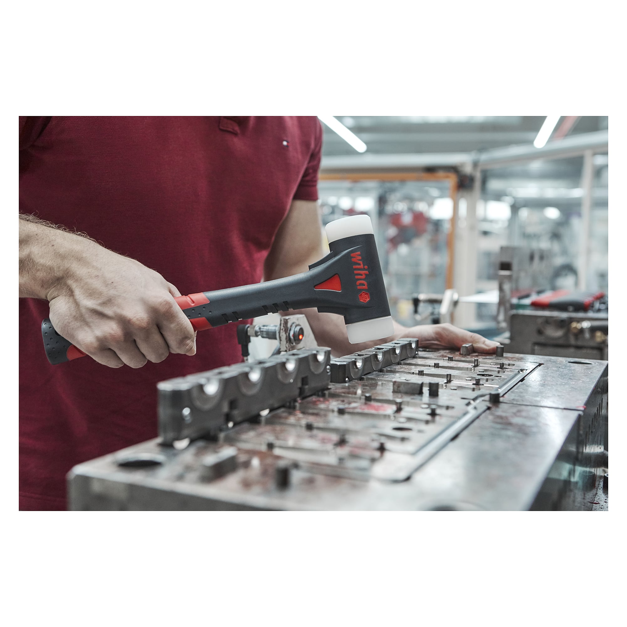 Massette FibreBuzz® sans rebond 40 mm, 320 mm, très dur - Wiha 44598