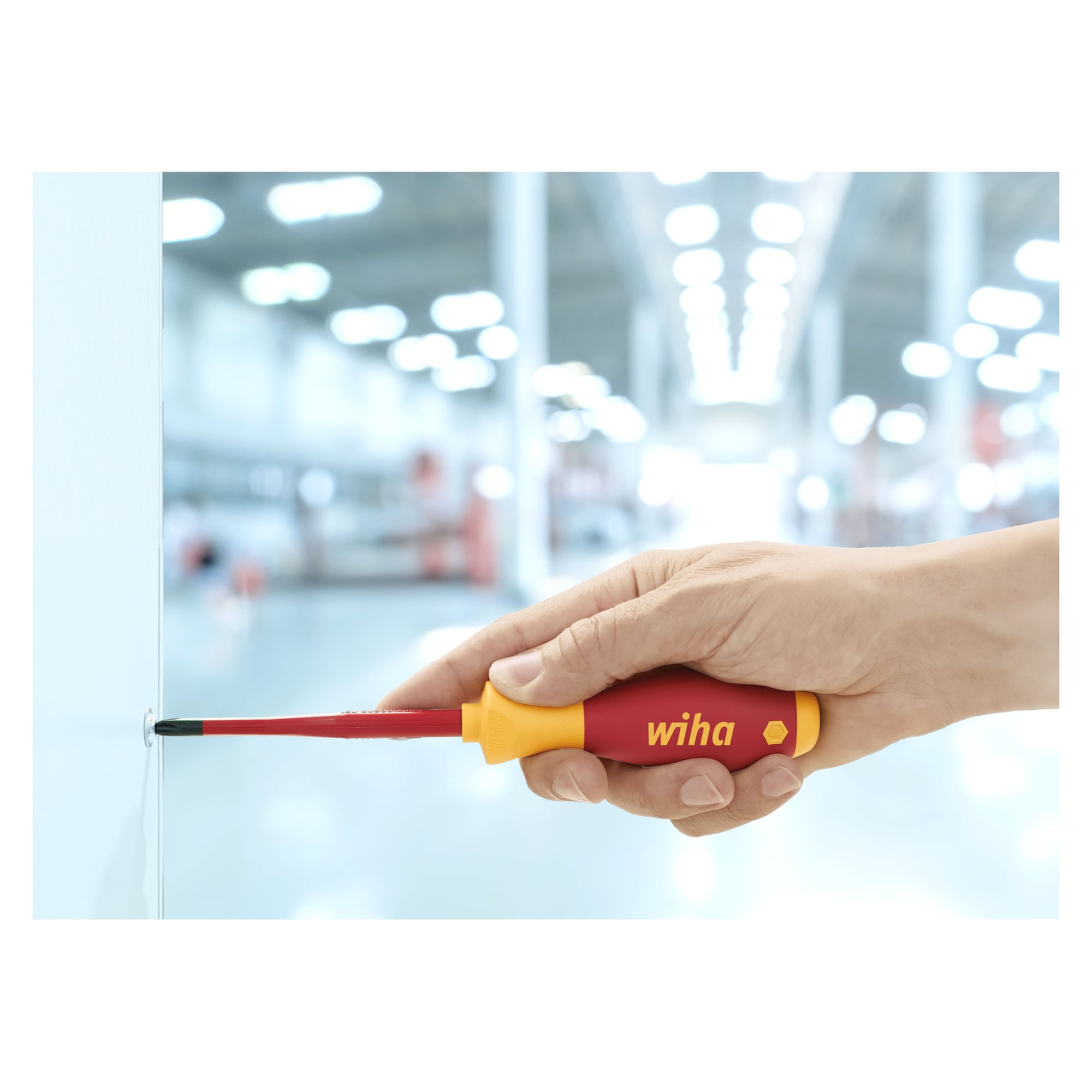 Jeu de tournevis SoftFinish electric 1 000 V Fente, Phillips, Pozidriv 5 pcs. - Wiha 47036