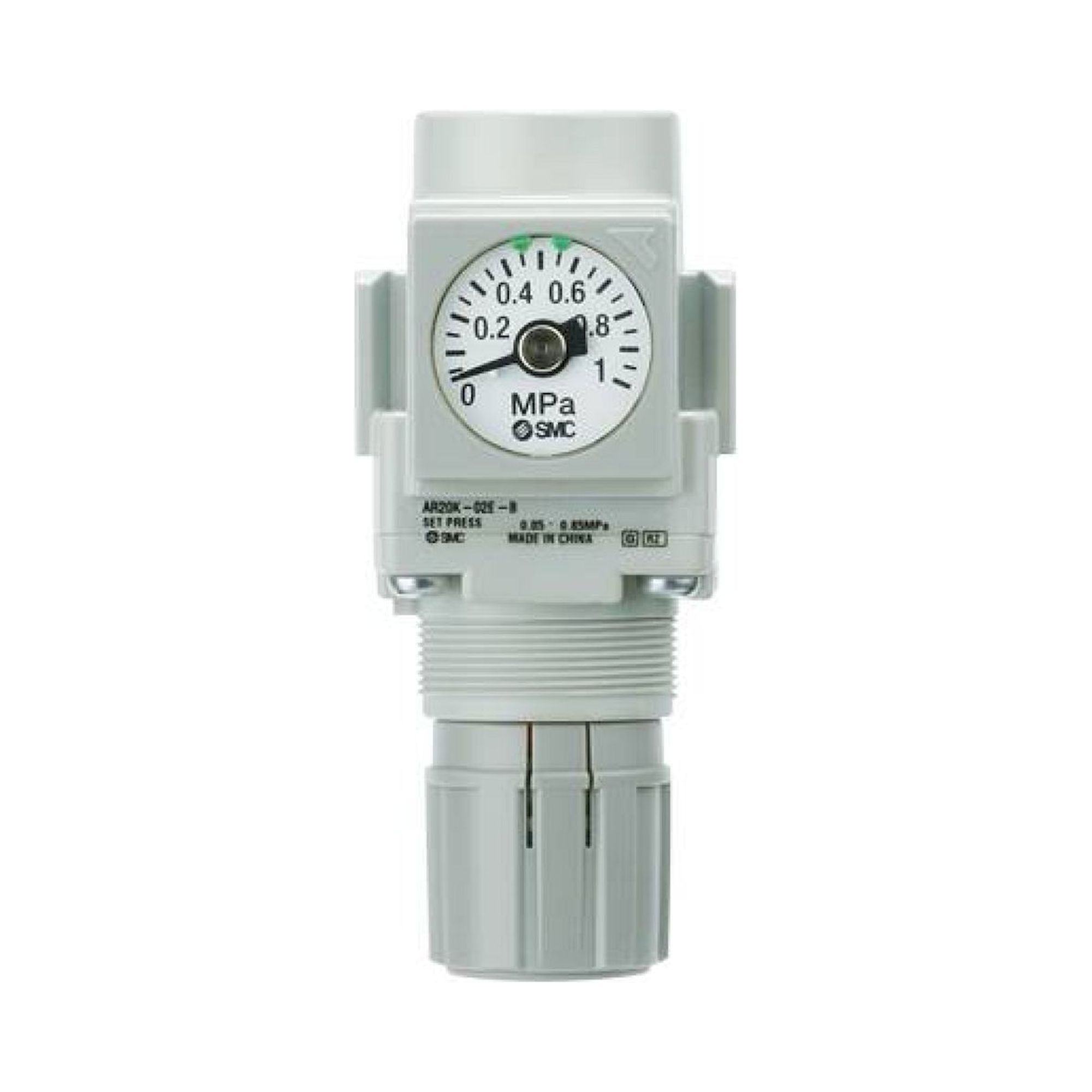 SMC AR25K-F03E3-YZA-B. AR-B, Regulator & Regulator w/Backflow Function