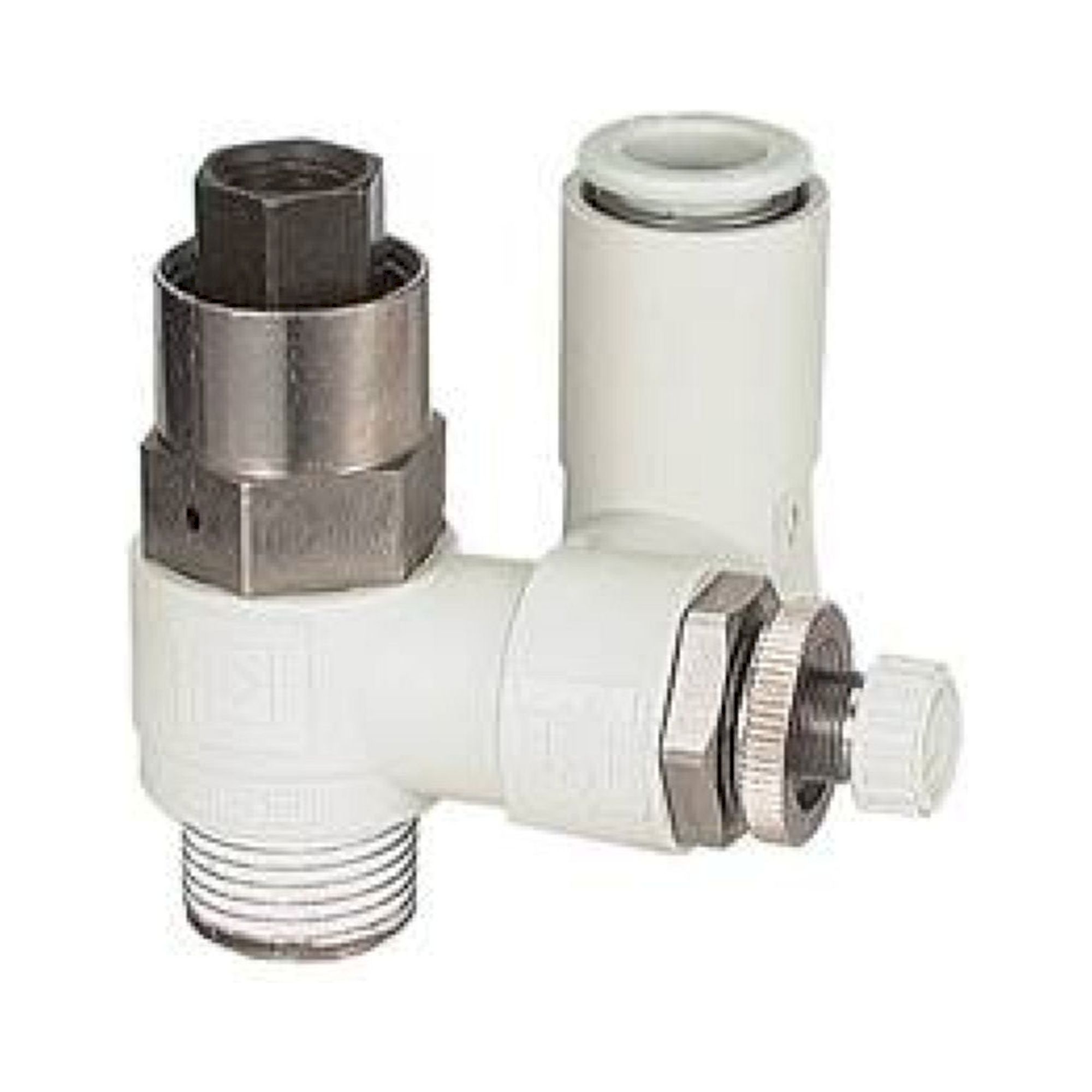 SMC ASP430F-U02-08-X352. Integrated Pilot Check Valve with Residual Pressure Release Valve - ASP-X352