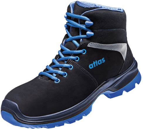 ATLAS 87100-40. ESD-Sicherheitsschuh ERGO-MED bei schwarz/royal W10, kaufen Größe blau, S2, 80, A1-ESD 40