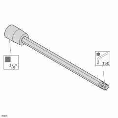 Bosch Rexroth 3842558194. Wrench socket Torx 50x180 3/8"