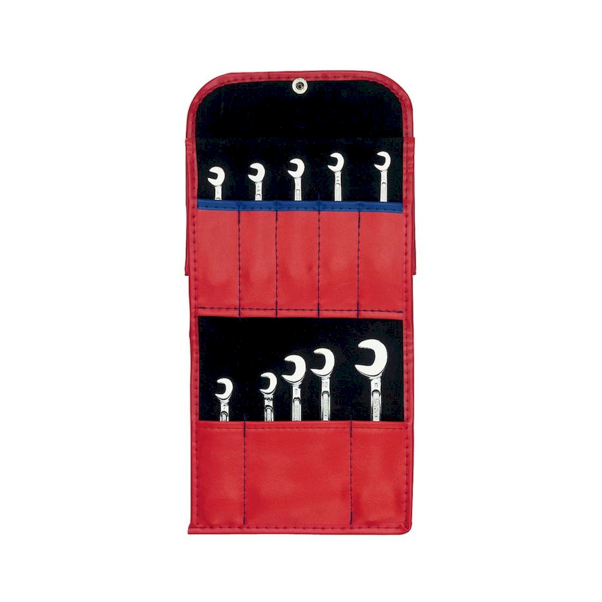 Bahco 1931M/10T. Set de clés doubles Liliputiennes, 10 pc, dans poche