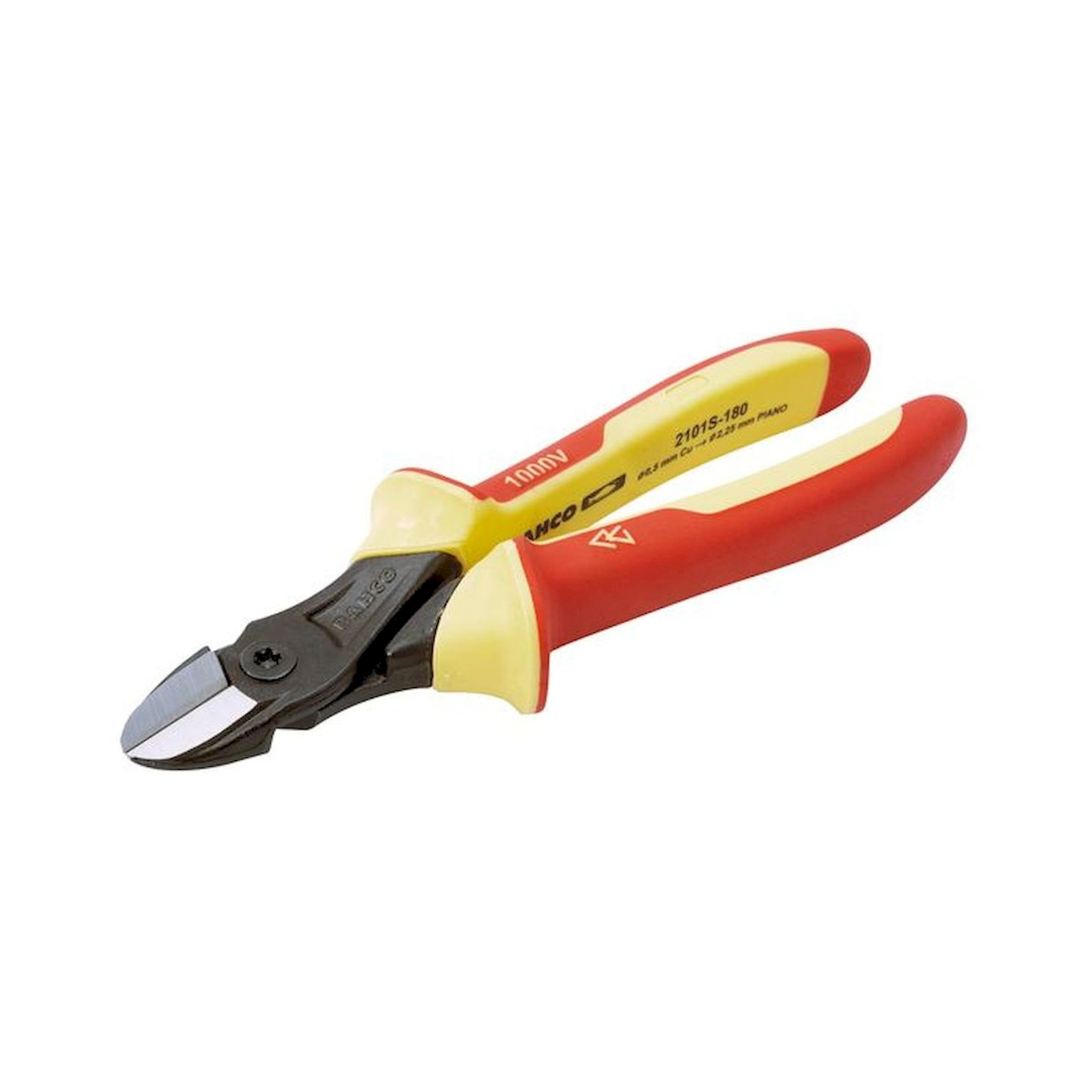 Bahco 2101S-140. Ergo Seitenschneider mit isolierten Griffen, brüniert 140 mm