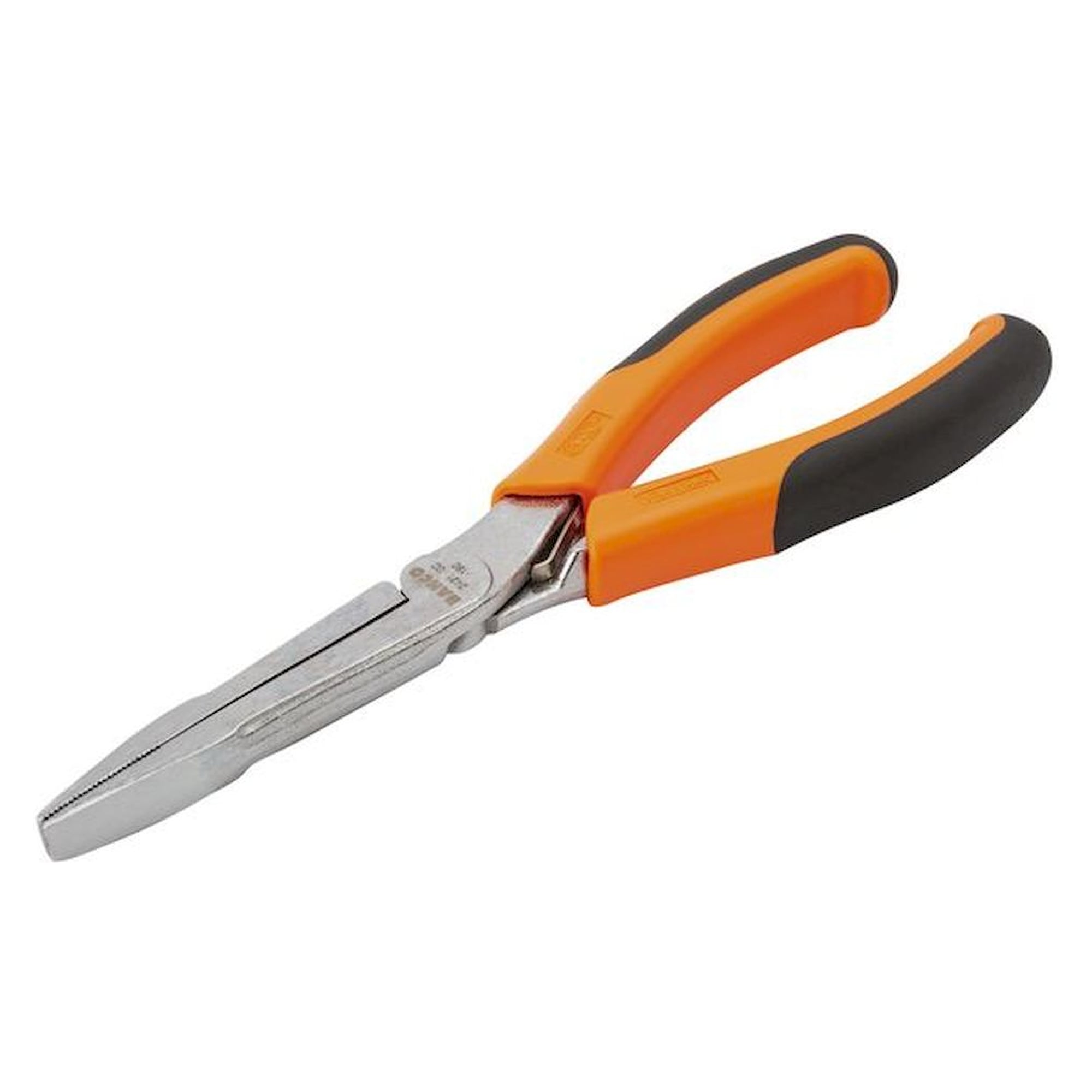Bahco 2421GC-180IP. Pince plate longue ERGO™ avec poignées bi-matière et finition chromée, 180 mm, emballage industriel