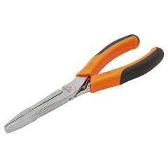 Bahco 2421GC-180IP. longe Ergo Flat nose pliers with two-component grips and chrome finish, 180 mm, industrial packaging