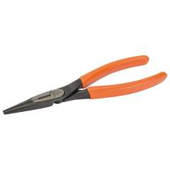 Bahco 2430 D-140 IP. Long flat nose pliers with PVC-coated handles, phosphated, 140 mm, industrial packaging