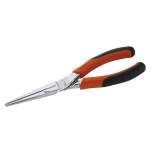 Bahco 2430 GC-140 IP. longe Ergo Flat nose pliers with two-component grips, chrome-plated, 140 mm, industrial packaging