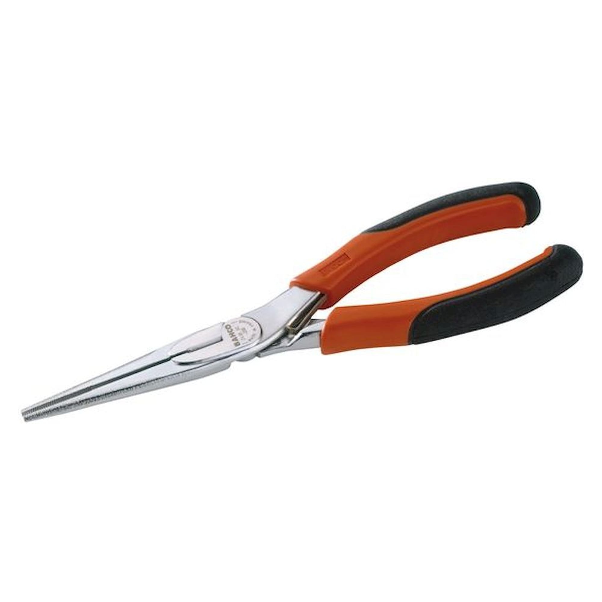Bahco 2430 GC-200 IP. Lange Ergo Flachrundzange mit Zwei-Komponenten-Griffen, verchromt, 200 mm, Industrieverpackung