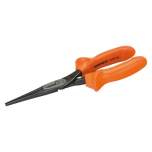 Bahco 2430 S-160. Flat nose pliers with insulated handles, phosphated, 160 mm