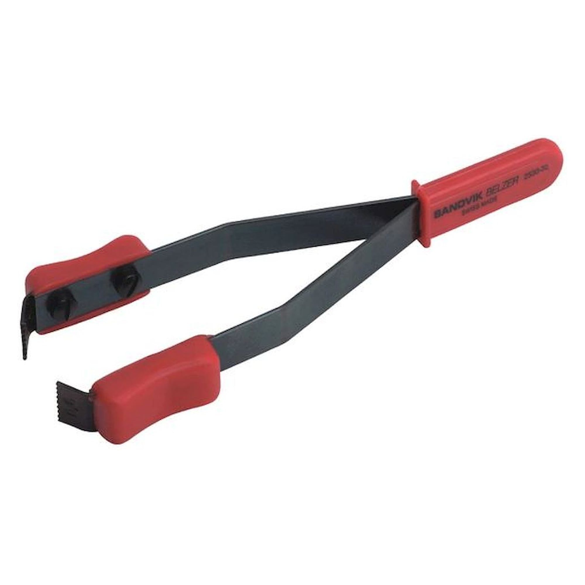 Belzer 2530-40. Painted stripping tweezers with plastic handles, 130 mm