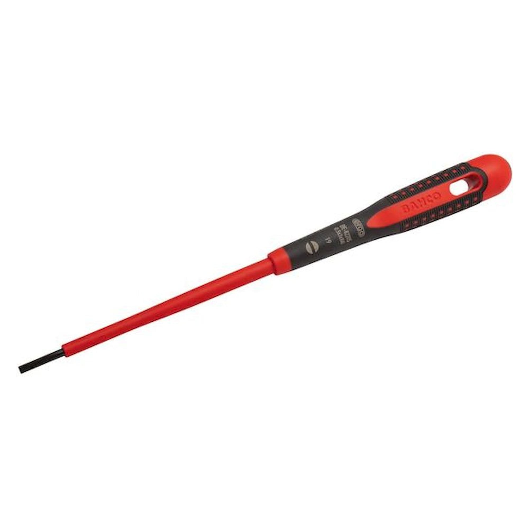 Bahco BE-8230S. Ergo Isolierter Schraubendreher für Schlitzschrauben mit 3-Komponenten-Griff, VDE-zertifiziert 0.6 mmx3.5 mmx100 mm