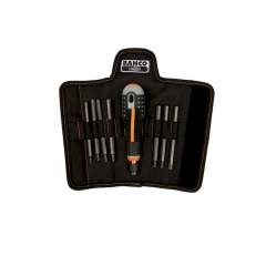 Bahco BE-8574. Ergo Screwdriver with interchangeable blades for slotted, Phillips and Torx screws in set, 8 pieces