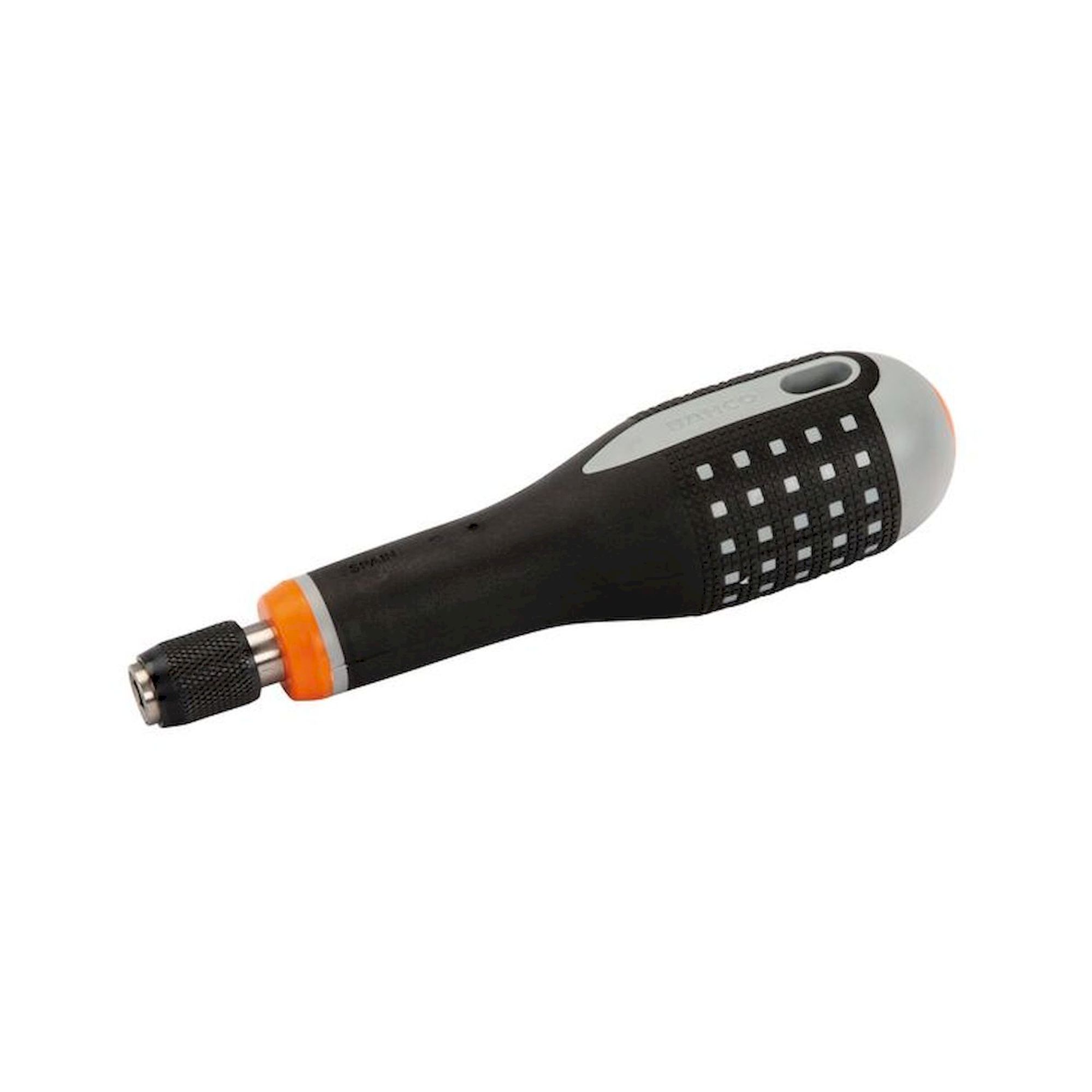 Bahco BE-8575. Ergo Screwdriver with rubber handle for 1/4" hexagon blades