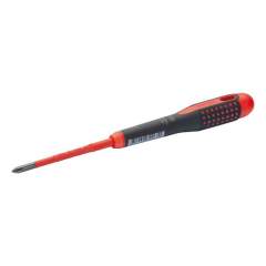 Bahco BE-8610SL. Ergo Insulated screwdriver for Phillips screws with 3-component handle, VDE-certified, slim blade PH1, 20 mmx80 mm
