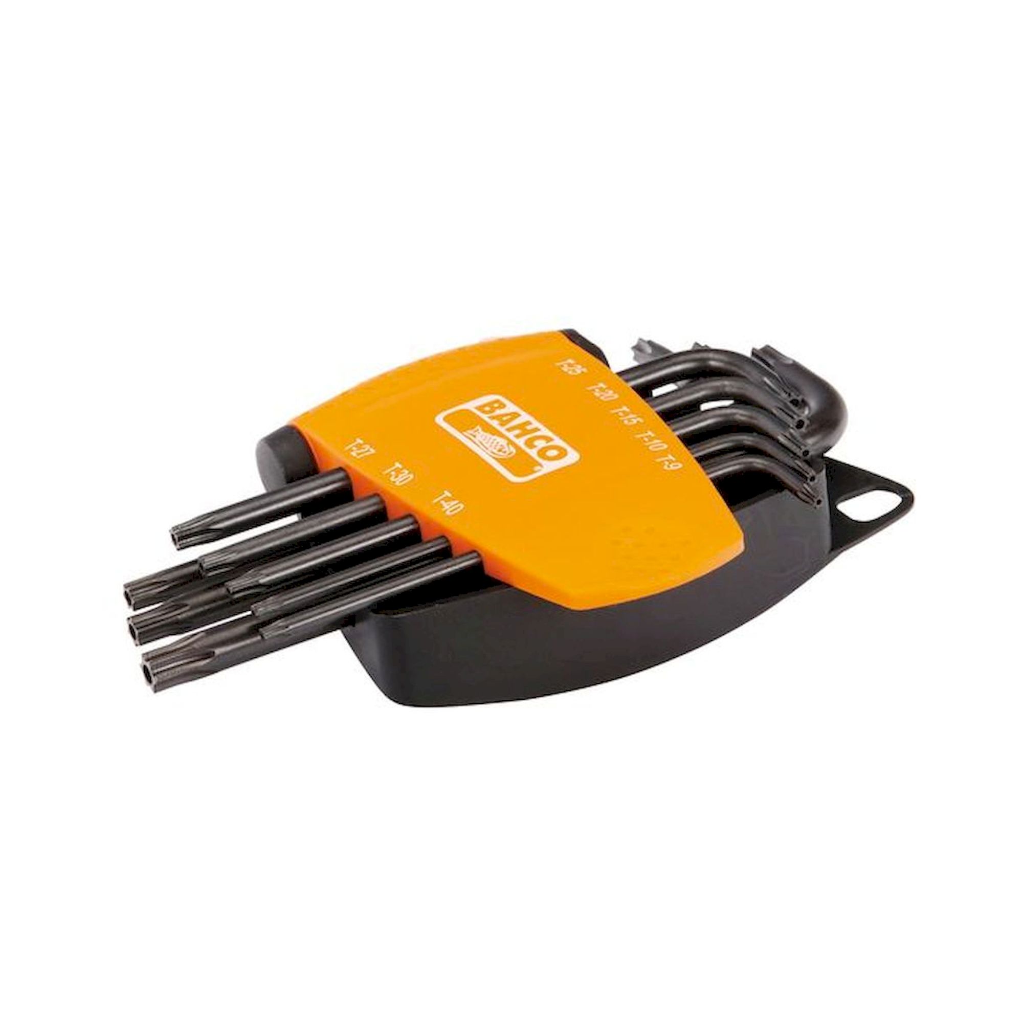 Bahco BE-8675. Torx TR (Tamper Resistant), Offset screwdriver set, phosphated, 8 pieces