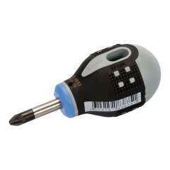 Bahco BE-8802. Ergo Pozidriv screwdriver with short rubber handle, PZ2x25 mm