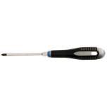 Bahco BE-8828. Ergo Screwdriver for Pozidriv screws with shoulder and rubber handle, PZ1x100 mm