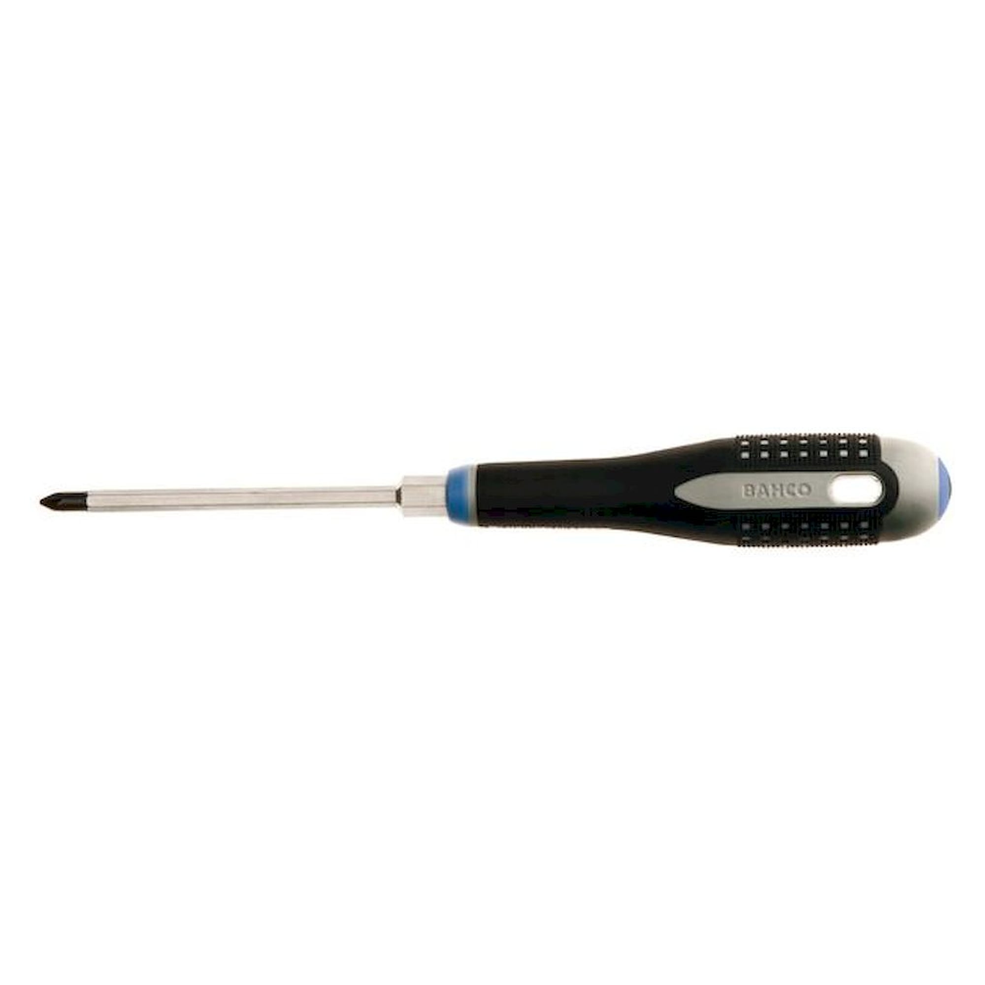 Bahco BE-8829. Ergo Screwdriver for Pozidriv screws with shoulder and rubber handle, PZ2x125 mm