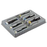 Bahco BE-9882I. Ergo Stainless steel screwdriver set for slotted and Pozidriv screws, 6 pieces