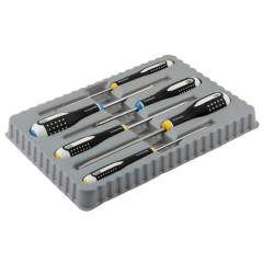 Bahco BE-9882I. Ergo Stainless steel screwdriver set for slotted and Pozidriv screws, 6 pieces