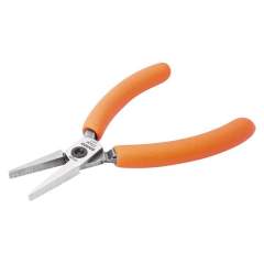 Bahco C3430IP. Compact flat nose pliers with orange PVC handles 129 mm, Industrial packaging