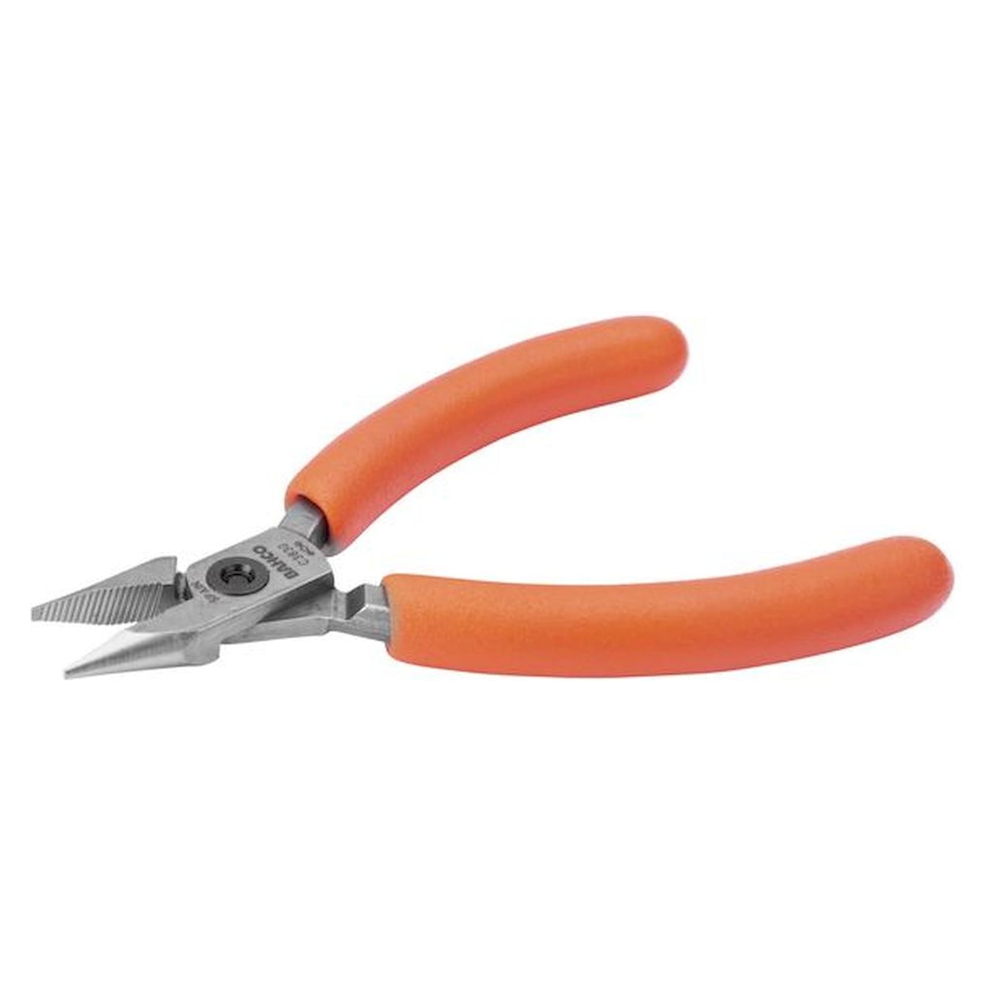 Bahco C3830IP. Compact flat nose pliers with orange PVC handles 121 mm, Industrial packaging