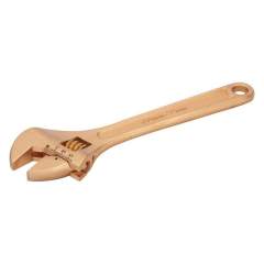 Bahco NSB001-200. Non-sparking 24 mm copper beryllium roller fork wrench with central nut, 200 mm