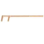 Bahco NSB204-30. Non-sparking 30 mm valve hook made of copper beryllium, 200 mm