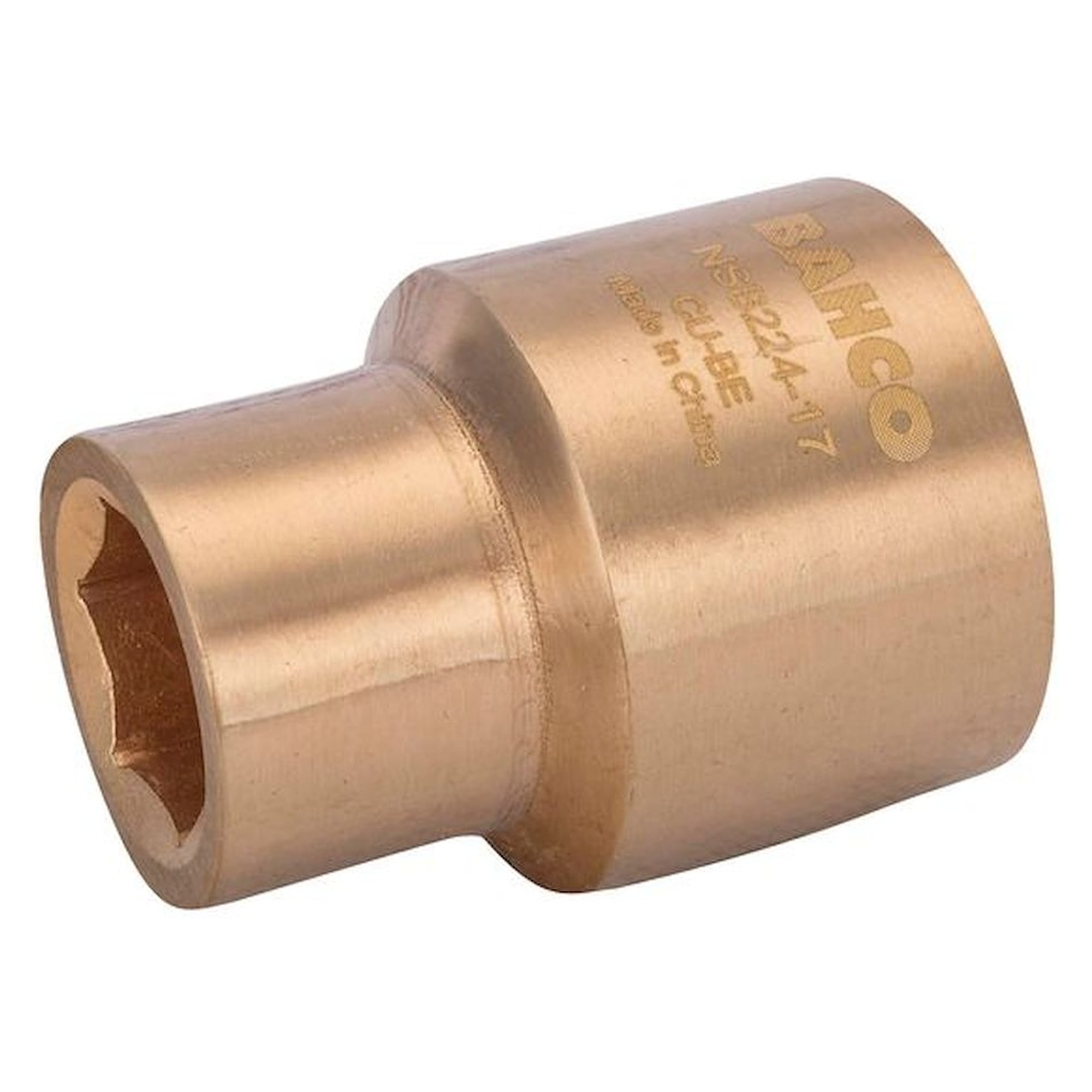 Bahco NSB224-41. 3/4" socket wrench insert in copper beryllium with 41 mm hexagon profile, non-sparking