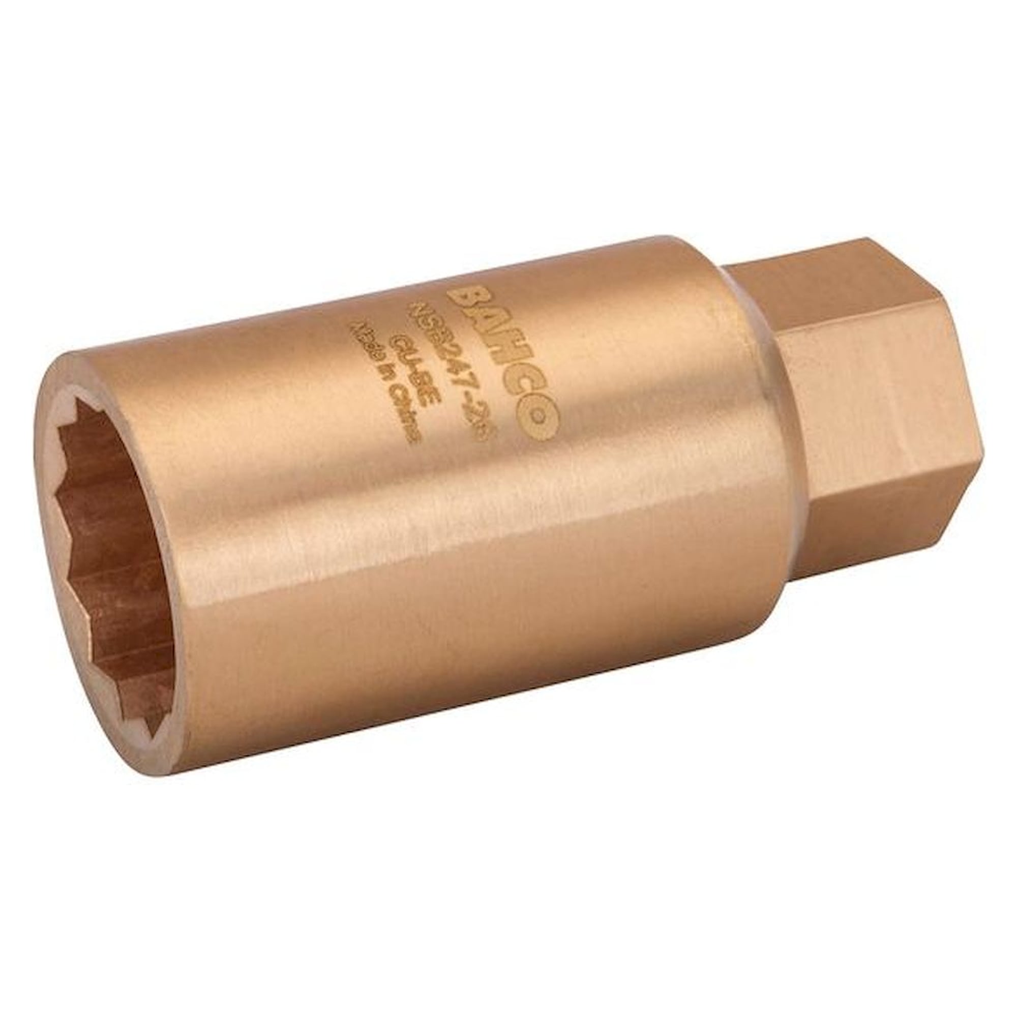Bahco NSB247-26. Douille anti-étincelles 1/2" pour bougie d'allumage en cuivre au béryllium avec profil hexagonal
