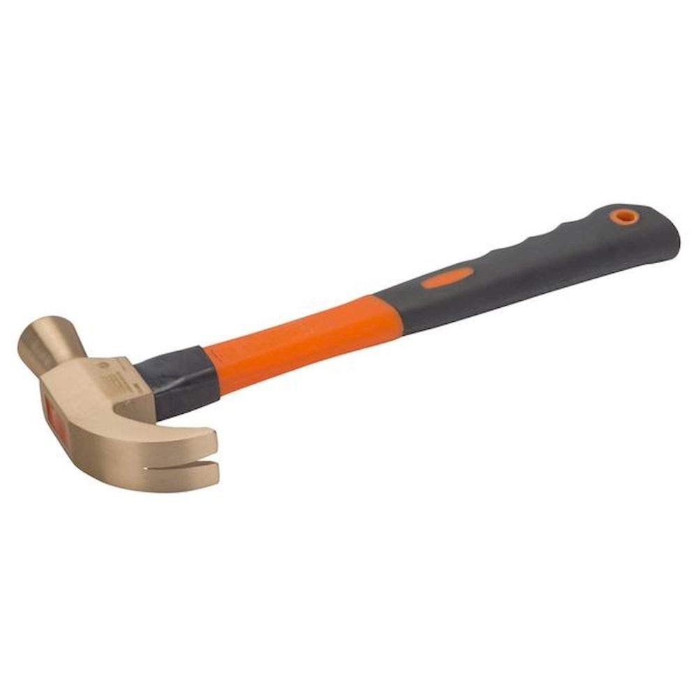 Bahco NSB508-700-FB. Klauenhammer mit Kupferberyllium-Kopf und Fiberglas-Griff, funkenfrei, 700 g