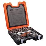 Bahco S87+7. 1/4" and 1/2" socket wrench set including combination wrenches, 92 pieces