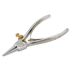 Belzer 2464 A10. Pliers for external retaining rings with straight jaws, chrome-plated, 3 to 10 mm